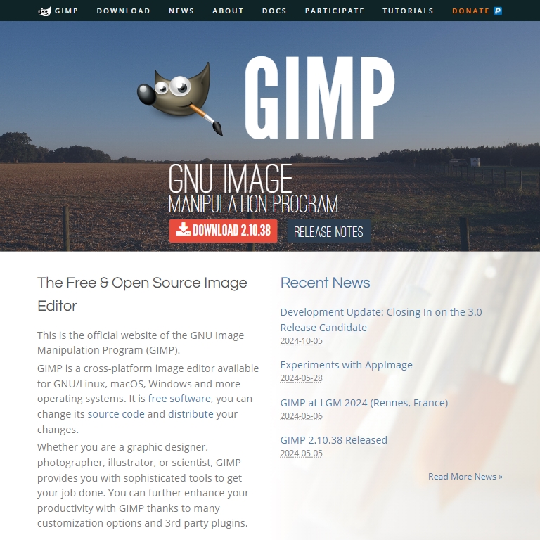 GIMP - Advanced Free Image Editor for Professionals