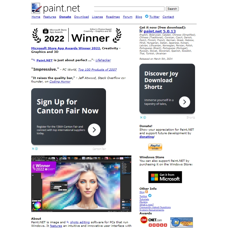 Paint.NET - Free and Simple Image Editor for Windows Users