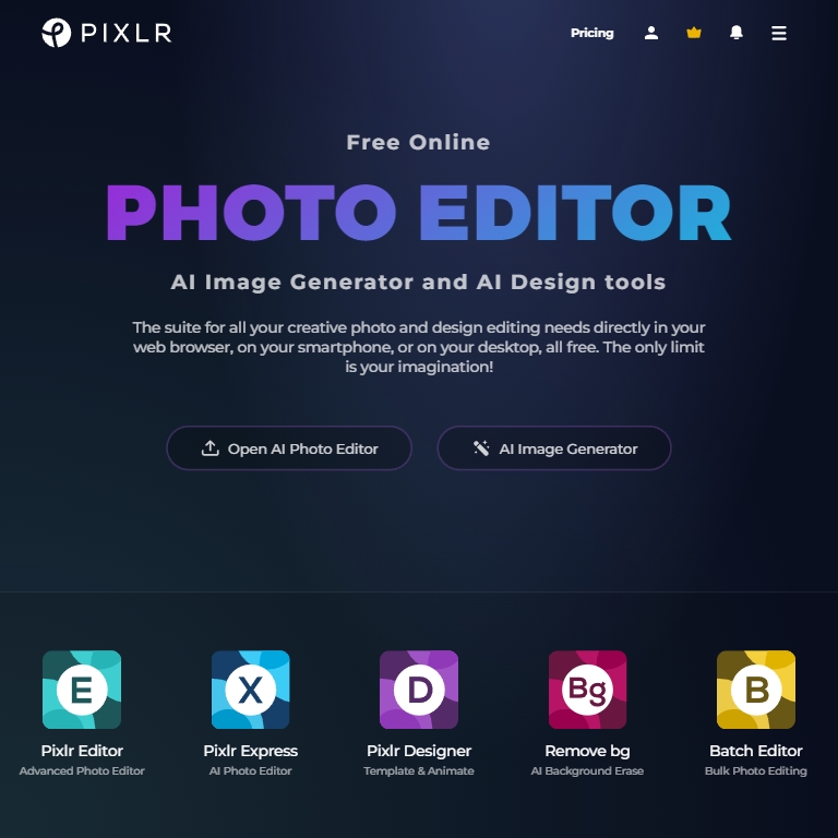 Pixlr - Powerful Web-Based Image Editing Software