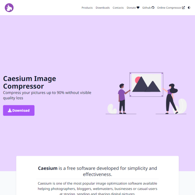 Caesium offline image compression tool for privacy-focused projects