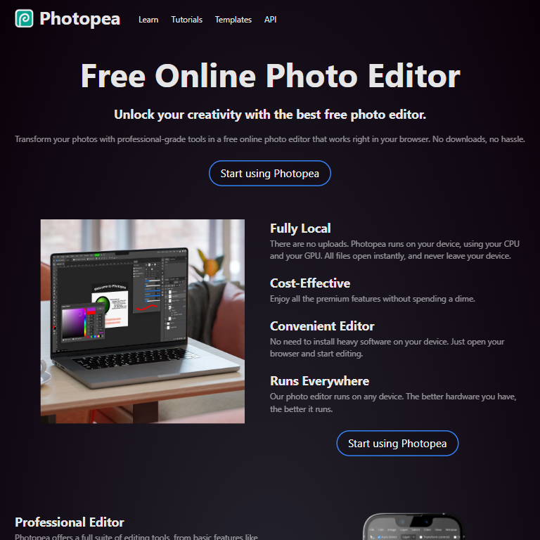 Photopea Free Online Photo Editor and Cropping Tool for Professional Edits